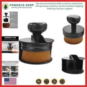 Auto Tire Shine Brush Car Tire Shine Applicator Brush with Stand Portable- Black - Picture 1 of 8