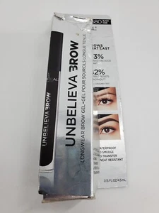 L'Oreal Unbelieva Brow Tinted Waterproof Brow Gel 580  Black  - Picture 1 of 5