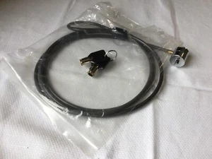 Laptop Security Cable with Barrel Lock Kensington Slot - UNUSED - Afbeelding 1 van 6