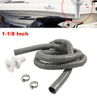 1-1/8 Inch Hose Bilge Pump Installation Kit for Boats 6 FT Flexible Hose Clamps
