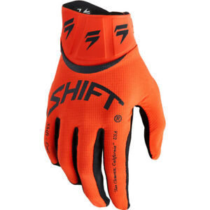 NEW Shift MX WHIT3 Comp Bliss Bold Orange Motocross Dirt Bike Riding Gloves