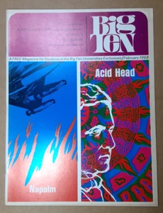 1968 BIG TEN College Magazine~LSD/Lewis CARROLL~Rodin/The KISS~Artist BUCK BROWN - Picture 1 of 14