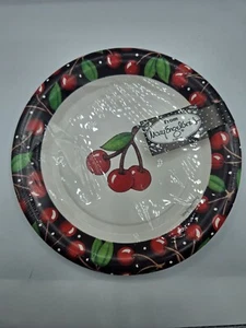 Vintage Mary Engelbreit Kirsche Party Pappteller Lee Papiere 8er Set 8" Neu aus altem Lagerbestand 1995 - Bild 1 von 6