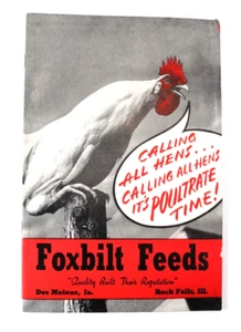Chicken Farming - Agriculture Advertising - Foxbilt Feeds 1944 Pamphlet - Picture 1 of 7