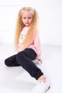 Pants (Girls),Demi-season, Demi-season,  Nosi svoe 6155-023-5 (chornylno-synij) - Picture 1 of 21