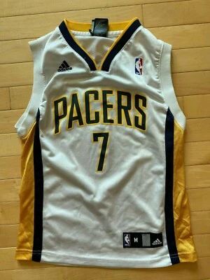 Camiseta de basquete Adidas Indiana Pacers Jermaine O’Neal #7 Youth tamanho M - Imagem 1 de 2