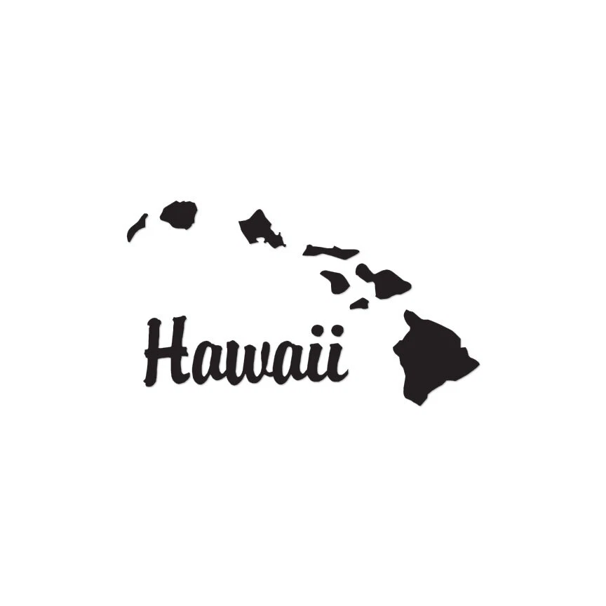SOUTHERN DECALZ Hawaii Hawaiian Island - Vinyl Decal Sticker - Multiple Colors & Sizes - ebn2389