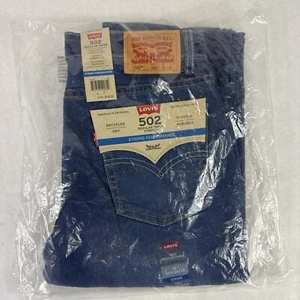 Levi's 502 Regular Taper Stretch Blue Denim Jeans Size 16 Reg 28x30 NWT - Picture 1 of 6