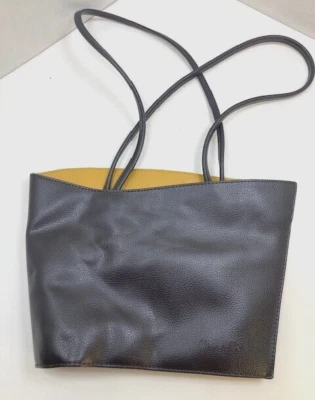 Cleo & Patek Paris Leather Black And Gold Asymmetrical Structured Shoulder Bag - Image 1 of 4