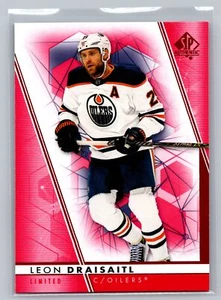 2022-23 SP Authentic #1 Leon Draisaitl Red Parallel Edmonton Oilers - Picture 1 of 2
