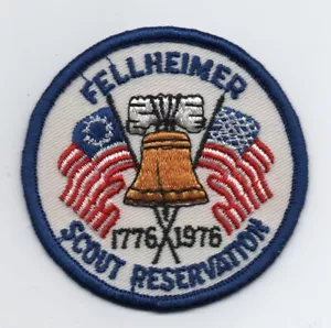 1976 Fellheimer Scout Reservation, (Prairie Council) Patch, Cloth Backing, Mint - Picture 1 of 1