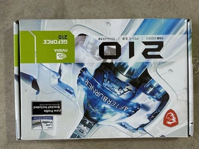 Nvidia GeForce 210 Express 2.0 Graphics Card 1024 MB DDR3 PCI New In Box - Image 1 of 3