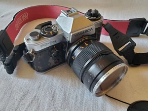 YASHICA FX-D QUARTZ CAMERA W/55MM ZOOM LENSE - USED/PARTS - Picture 1 of 23