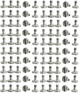 Stahlschrauben 1/4" Stativ Schnellspanner QR Platte Kamera Flachkopf Schlitz Edelstahl... - Bild 1 von 2