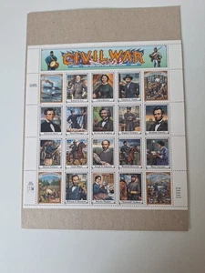 Alte US Briefmarken 1994 Bürgerkrieg zwischen den Staaten 0,32 Cent 20er Bogen - Bild 1 von 3