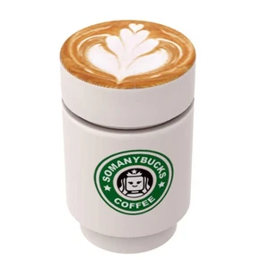 Somanybucks Coffee Cup with Leaf Foam on Top - B3 Customs - Picture 1 of 2