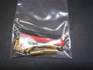 5.0mm Gold plated Bullet Banana Plug Connector Male/Female 4 x Pairs - Picture 1 of 2