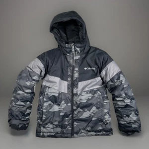 Columbia Coat Youth/Kids S Snow Jacket Hood Zip Pockets Outgrow Sleeves EUC - Picture 1 of 14