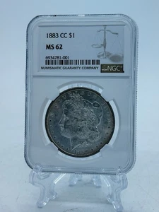 1883-CC Morgan Dollar $1 MS 62 Proof NGC - Foto 1 di 16