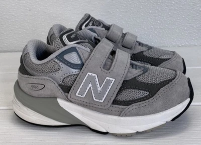 New Balance 990v6 Infant Size 9 Suede/Mesh Gray White Casual Comfort Sneakers - Image 1 of 4