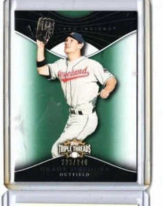 2009 Topps Triple Threads Emerald 223/240 Grady Sizemore #53 Cleveland Indians - Picture 1 of 2