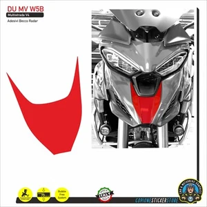 Adesivo becco radar Ducati Multistrada V4 V4s Rosso Lucido DU MV W5B - Picture 1 of 1