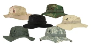 Mil-Tec US Rip Stop GI Boonie Hat -Wide Brim Bucket Bush Cap Camping Hiking Army - Picture 1 of 25