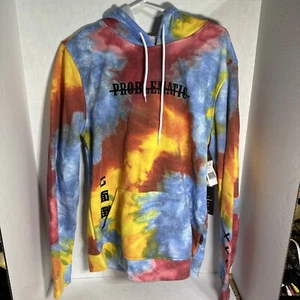 Sudadera con Capucha Brooklyn Tela Talla Mediana 'Problemática' Tie-dye 2 Caras Nueva con Etiquetas - Imagen 1 de 11