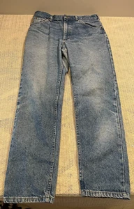 Jeans Lee Riders uomo 32x30 (30x29) blu vintage anni 90 Y2K lavaggio chiaro gamba dritta sfumato - Foto 1 di 6