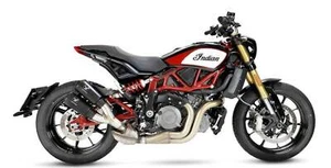 IXRACE M2 Black Twin Silencers - Indian FTR 1200 / S 2018-21 - Picture 1 of 2