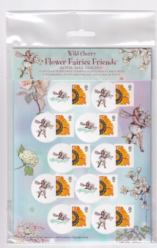 2008 GB Flower Fairies Friends - Wild Cherry Pack - Sealed Royal Mail - MNH. - Image 1 of 1