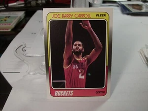 1988-89 Fleer Basketball  #50 - Joe Barry Carroll - Houston Rockets 88-065 - Picture 1 of 2