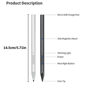 Tablet Stylus Pen Replace For Microsoft Surface Pro 3 4 5 6 7 Go Pro X Book US - Afbeelding 1 van 8