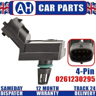 BOOST PRESSURE MAP SENSOR Fits Land Rover 2.0 2.2 3.0 & 5.0 Ford Volvo Jaguar - Image 1 of 2