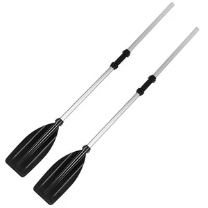 2PCS Double-Ended Kayak Paddles Aluminum Alloy Detachable Canoe Paddle Boat Oars - Picture 1 of 13