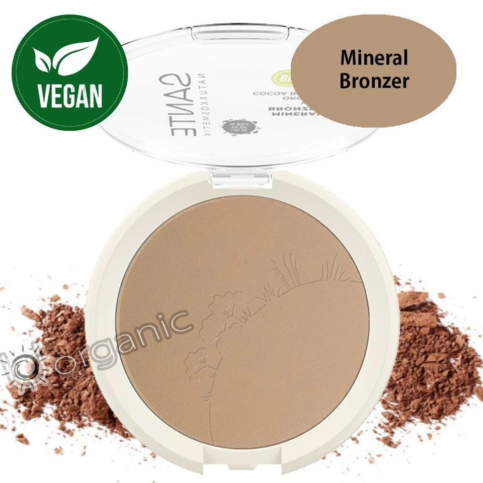 Polvo bronceador facial mineral natural orgánico Sante 9 g para un aspecto bañado por el sol Foto 1 de 1