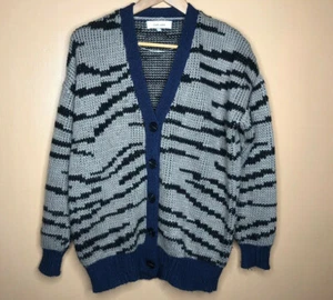 John+Jenn Women's XS Sweater Cardigan Knit Button Down Brown Black Long Sleeve - Picture 1 of 12