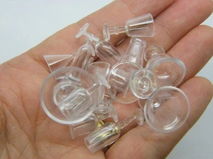 17 Plastic clear glass ware piece set dollhouse miniature plastic FD590 - Picture 1 of 1