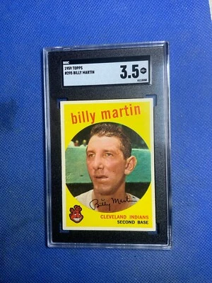 1959 Topps 295 Billy Martin SGC  3.5 !! - Image 1 of 2