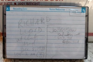 Richard Lloyd (TELEVISION) Live MUDD CLUB Dec 1978 original MASTER cassette tape - Picture 1 of 5