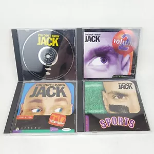 Lot of 4 "You Don't Know Jack" Irreverent Trivia Game PC, #1, #2, TV, Sports - Picture 1 of 6