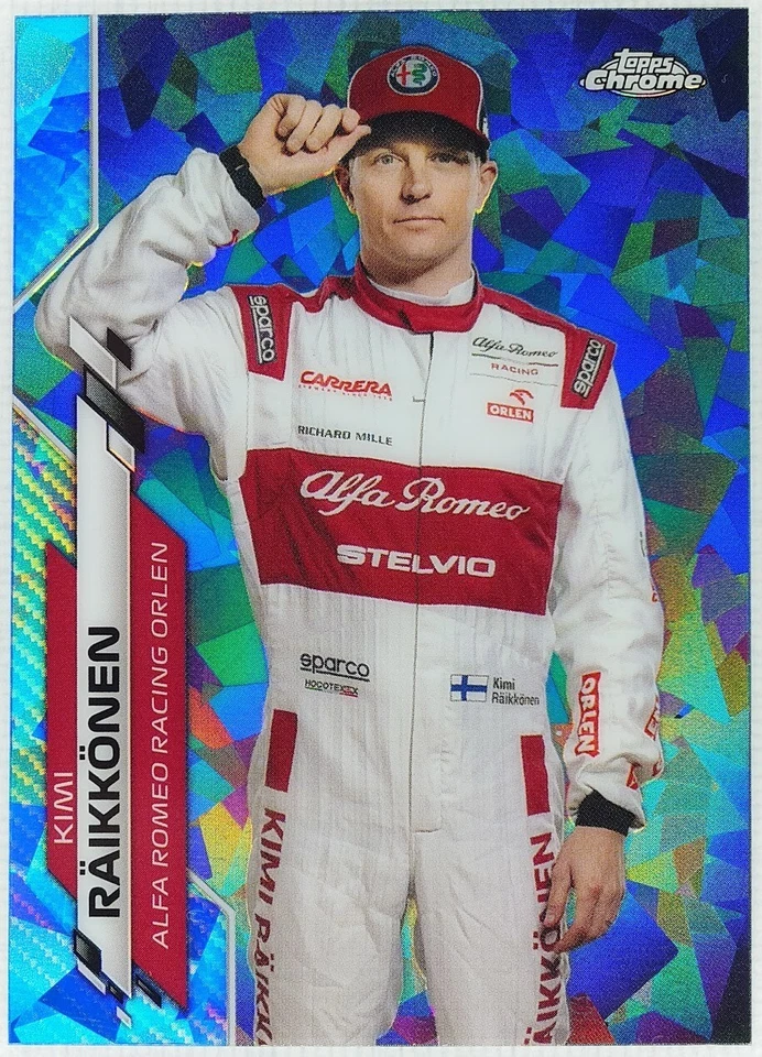 2020 Topps Chrome Sapphire Edition Formula 1 F1 Kimi Raikkonen #15 RC - Image 1 of 2