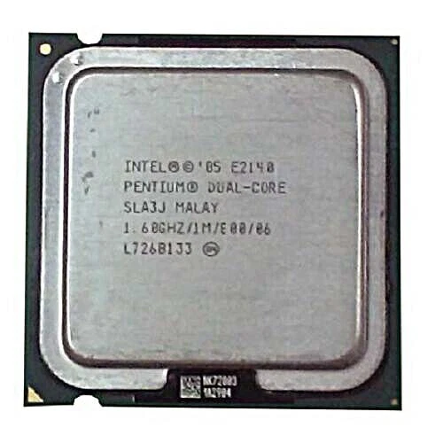 Intel Dual Core E2140 CPU Processor -- 1.60GHZ/1M/800/06 Socket 775 - SLA3J - Image 1 of 1