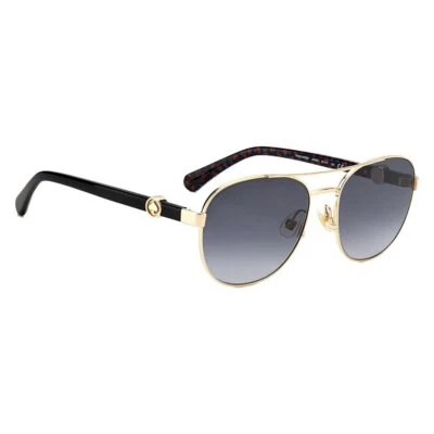 New Kate Spade New York Women's Raglan/G/S Aviator Sunglasses, Gold / Black 56mm - Image 1 of 2