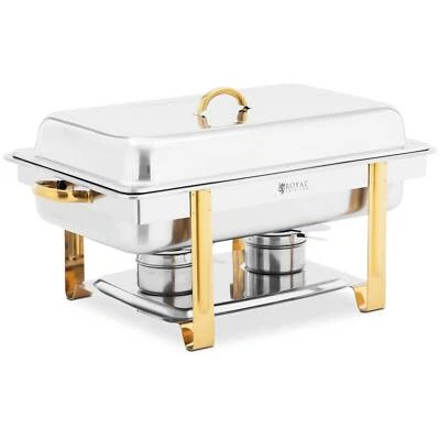 Scaldavivande Chafing Dish GN 1/1 9 L 2 Celle a combustibile - Immagine 1 di 4