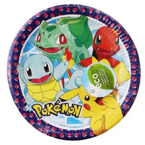 Pokemon Fiesta Cumpleaños Decoración Vajilla Bolsas Sorpresa Platos Vasos Velas