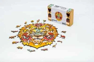Löwe Puzzle 176 Teile Afrikanischer König Herausfordernd Unikat Puzzle Geschenk - Bild 1 von 2
