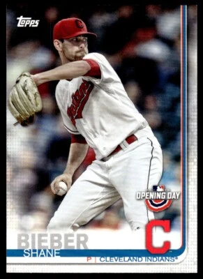 2019 Topps Opening Day Shane Bieber Cleveland Indians #104 - Image 1 of 2