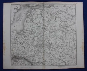 Original antike Karte ESTLAND, LETTLAND. LITAUEN, BALTIKUM, RUSSLAND, Duvotenay, 1859 - Bild 1 von 4