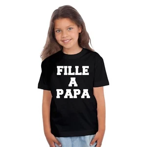 T-shirt ENFANT FILLE A PAPA - Imagen 1 de 4